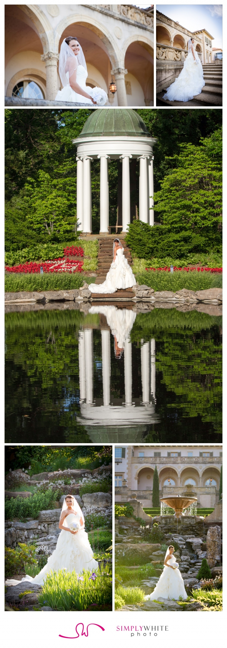 Simply White Photo - Philbrook Museum - Bridal - Tulsa Oklahoma